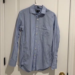 J CREW haberdashery shirtings small blue